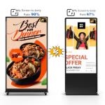 75" Indoor Floor Stand Digital Signage Interactive Kiosk