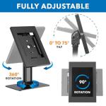 Mount-It! Anti-Theft Tablet Kiosk with Freestanding Base