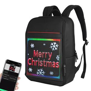 Smart Bluetooth LED Backpack with Colorful LED Panel