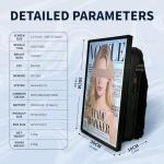 KUSOLE 21.5-inch LCD Backpack, 1000-nit Brightness Digital Backpack Display, LCD Touchscreen Backpack, Walking Advertising Board (Supports USB Flash Drive/Mobile APP), Android Operating System.