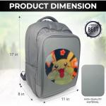 Voltefy LED Backpack with Programmable Screen, Motorcycle Backpack Made with Updated Ballistic Nylon, LED Bookbag, Large Laptop Bag for Women and Men, Digital Screen Carry-On Travel Bag