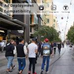 EEZ 21.5in Digital Backpack Billboard, LCD Backpack for Video Advertising Player 1920 * 1080 Resolution Ratio Back Pack (With Touch Screen)