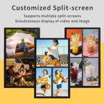 EEZ 21.5in Digital Backpack Billboard, LCD Backpack for Video Advertising Player 1920 * 1080 Resolution Ratio Back Pack (With Touch Screen)