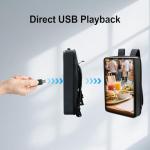 Pyimgus 21.5 Inch IP65 Waterproof Advertising Backpack, 1000nits High Brightness LCD Digital Signage Backpack, Human Walking Backpacks Digital Billboard with USB/App/CMS Input for Auto ADs Playback