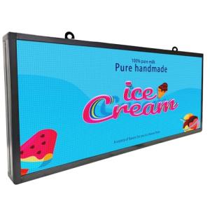 Led Signs Scrolling Programmable, Digital Display Screen Outdoor Waterproof, Customed Electronic Message Board ,for Advertising Public Business Store Restaurant Window P6 40''x17'' ,High Brightness Full Color