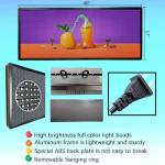 Led Signs Scrolling Programmable, Digital Display Screen Outdoor Waterproof, Customed Electronic Message Board ,for Advertising Public Business Store Restaurant Window P6 40''x17'' ,High Brightness Full Color