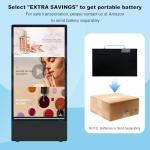 43" Outdoor Rechargeable Digital Signage Display: 4K UHD