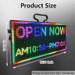 P2.5 Programmable LED Digital Sign Board 15x7 Inch Handheld Portable WiFi Display for Advertising, Vendor Booths, Restaurants, Coffee Shops, Cars,Lightweight Digital Signage