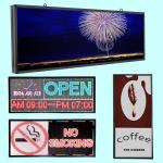 Led Signs Scrolling Programmable, Digital Display Screen Outdoor Waterproof, Customed Electronic Message Board ,for Advertising Public Business Store Restaurant Window P6 40''x17'' ,High Brightness Full Color
