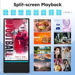 43" Outdoor Rechargeable Digital Signage Display: 4K UHD