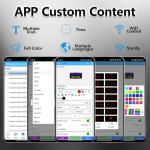 P2.5 Programmable LED Digital Sign Board 15x7 Inch Handheld Portable WiFi Display for Advertising, Vendor Booths, Restaurants, Coffee Shops, Cars,Lightweight Digital Signage