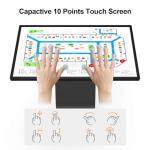 JPIYEIC 32 inch Touch Screen Kiosk, LCD Screen Digital Signage Kiosk, K-Style Stand Digital Signage Display, Interactive Display for Mall Navigation/Self-Ordering/Advertising/Retail Store