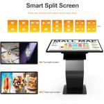 JPIYEIC 32 inch Touch Screen Kiosk, LCD Screen Digital Signage Kiosk, K-Style Stand Digital Signage Display, Interactive Display for Mall Navigation/Self-Ordering/Advertising/Retail Store