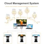JPIYEIC 32 inch Touch Screen Kiosk, LCD Screen Digital Signage Kiosk, K-Style Stand Digital Signage Display, Interactive Display for Mall Navigation/Self-Ordering/Advertising/Retail Store