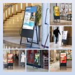 QIXZOCV MWE 32 Inch Digital Signage Display, Portable LCD Digital Kiosk, Advertising Display Poster, Android Kiosk with Auto Media Player, HDMI/USB