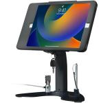 CTA Digital Dual Kiosk Stand – CTA Dual Security Kiosk Stand with Locking Case, Cable, and 360-Degree Rotating Base – Compatible with iPad 7th/ 8th/ 9th Gen 10.2-inch, iPad Air 4, (PAD-ASKB10) – Black