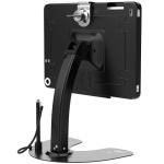 CTA Digital Dual Kiosk Stand – CTA Dual Security Kiosk Stand with Locking Case, Cable, and 360-Degree Rotating Base – Compatible with iPad 7th/ 8th/ 9th Gen 10.2-inch, iPad Air 4, (PAD-ASKB10) – Black
