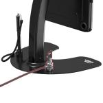 CTA Digital Dual Kiosk Stand – CTA Dual Security Kiosk Stand with Locking Case, Cable, and 360-Degree Rotating Base – Compatible with iPad 7th/ 8th/ 9th Gen 10.2-inch, iPad Air 4, (PAD-ASKB10) – Black