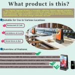 Digital Signage Display for Tabletop ,Interactive Digital Signage with Double 8 inch LCD Touch Screen and WIFI Connected,Rechargeable 23200mAh Battery,Portable Advertising Kiosk for Restaurants,Bar, Hotel ,Cafe (Black)