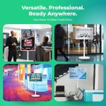 OptiSigns OptiKiosk 32 – Digital Signage Kiosk with 32” Touchscreen, Full HD Display, Preloaded Software for Remote Management, Subscription Required (with Stand & Rechargeable Battery)