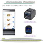 Digital Signage Display for Tabletop ,Interactive Digital Signage with Double 8 inch LCD Touch Screen and WIFI Connected,Rechargeable 23200mAh Battery,Portable Advertising Kiosk for Restaurants,Bar, Hotel ,Cafe (Black)