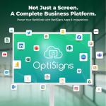 OptiSigns OptiKiosk 32 – Digital Signage Kiosk with 32” Touchscreen, Full HD Display, Preloaded Software for Remote Management, Subscription Required (with Stand & Rechargeable Battery)