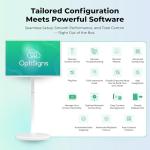 OptiSigns OptiKiosk 32 – Digital Signage Kiosk with 32” Touchscreen, Full HD Display, Preloaded Software for Remote Management, Subscription Required (with Stand & Rechargeable Battery)