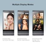 Digital Signage Display for Tabletop ,Interactive Digital Signage with Double 8 inch LCD Touch Screen and WIFI Connected,Rechargeable 23200mAh Battery,Portable Advertising Kiosk for Restaurants,Bar, Hotel ,Cafe (Black)