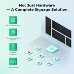 OptiSigns OptiKiosk 32 – Digital Signage Kiosk with 32” Touchscreen, Full HD Display, Preloaded Software for Remote Management, Subscription Required (with Stand & Rechargeable Battery)