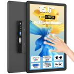 MAGEX 15.6" Touchscreen Monitor, HDMI VGA DVI FHD 1080p IPS Rp Pi Touch Screen Monitor 10-Point Touch Display with Remote Control Speakers VESA Touch Screen for PC, Pi, POS, Kiosk, Industrial