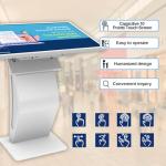 JPIYEIC 32 inch Touch Screen Kiosk, LCD Screen Self Service Kiosk, K-Style Stand Inquiry Machine, Interactive Display for Mall Navigation/Self-Ordering/Advertising/Retail Store