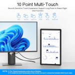 MAGEX 15.6" Touchscreen Monitor, HDMI VGA DVI FHD 1080p IPS Rp Pi Touch Screen Monitor 10-Point Touch Display with Remote Control Speakers VESA Touch Screen for PC, Pi, POS, Kiosk, Industrial
