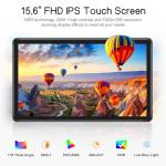 MAGEX 15.6" Touchscreen Monitor, HDMI VGA DVI FHD 1080p IPS Rp Pi Touch Screen Monitor 10-Point Touch Display with Remote Control Speakers VESA Touch Screen for PC, Pi, POS, Kiosk, Industrial