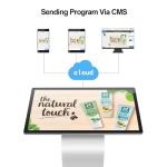 JPIYEIC 32 inch Touch Screen Kiosk, LCD Screen Self Service Kiosk, K-Style Stand Inquiry Machine, Interactive Display for Mall Navigation/Self-Ordering/Advertising/Retail Store