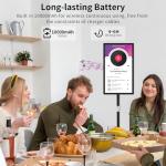 AYSTekMann 15.6" Digital Signage Display 10000 mAh Capacitive Touch Screen Advertising Display with Wireless Screen Mirroring, All in One LCD Screen HDMI-in with Android 11(2+32GB)