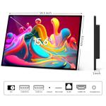 AYSTekMann 15.6" Digital Signage Display 10000 mAh Capacitive Touch Screen Advertising Display with Wireless Screen Mirroring, All in One LCD Screen HDMI-in with Android 11(2+32GB)