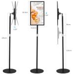 AYSTekMann 15.6" Digital Signage Display 10000 mAh Capacitive Touch Screen Advertising Display with Wireless Screen Mirroring, All in One LCD Screen HDMI-in with Android 11(2+32GB)