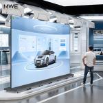 P1.86 GOB Spliceable LED Poster Screen with Flight Case, Foldable LED Digital Signage Advertising Display Kiosk with Publishing System, Portable Digital Poster for Events and Rentals (2 Panels), Black