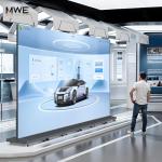 P1.86 GOB Spliceable LED Poster Screen with Flight Case, Foldable LED Digital Signage Advertising Display Kiosk with Publishing System, Portable Digital Poster for Events and Rentals (2 Panels), Black