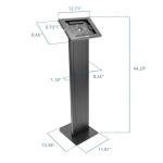 Universal Tablet Floor Stand Kiosk with Anti-Theft Locking