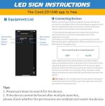 RAYHOME Flexible USB LED Store Sign, App-Controlled Animation