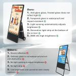 43" Outdoor LCD Kiosk with High Brightness Display