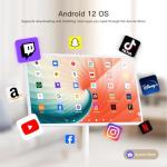 Fiteye 32-Inch Portable TV with Incell Touch Screen | 6G RAM+128G Storage | 1080P TV on Wheels | Bestie Screen Built-in | 8H Video Play Time | Android OS | Full Swivel Rotation | Voice Remote Control