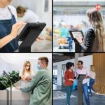 CTA Locking Floor Stand for Various Tablets - Black