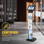 CTA Locking Floor Stand for Various Tablets - Black