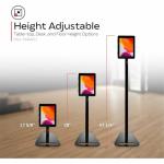 CTA Premium Height-Adjustable Security Kiosk for Tablets