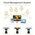 JPIYEIC 32 inch Touch Screen Kiosk, LCD Screen Digital Signage Kiosk, K-Style Stand Digital Signage Display, Interactive Display for Mall Navigation/Self-Ordering/Advertising/Retail Store