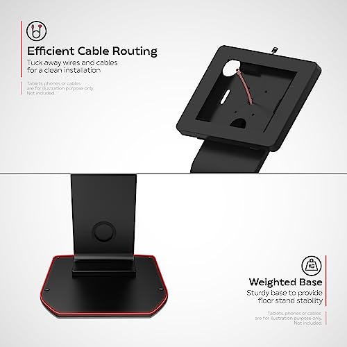 CTA Locking Floor Stand for Various Tablets - Black