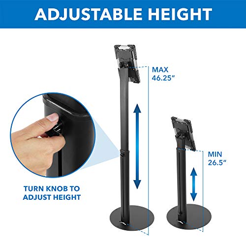 Universal Tablet Floor Kiosk for Business - Black