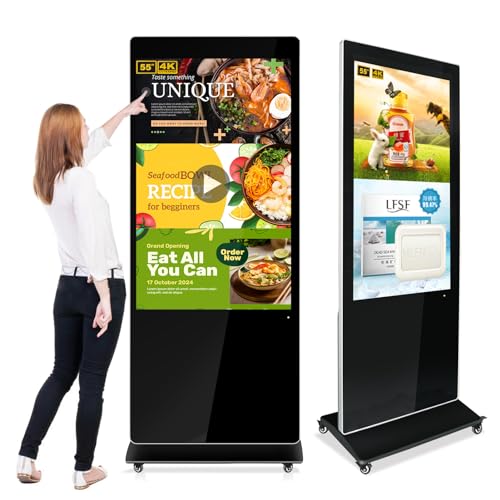 55" 4K LCD Digital Signage Touchscreen Kiosk